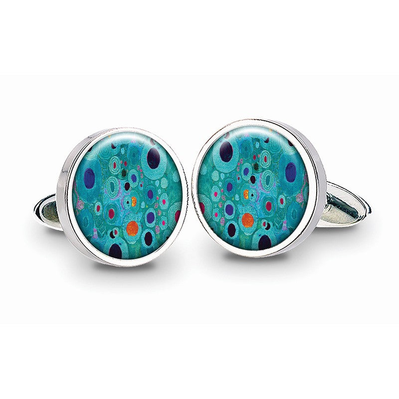 Cufflinks - Klimt Turquoise