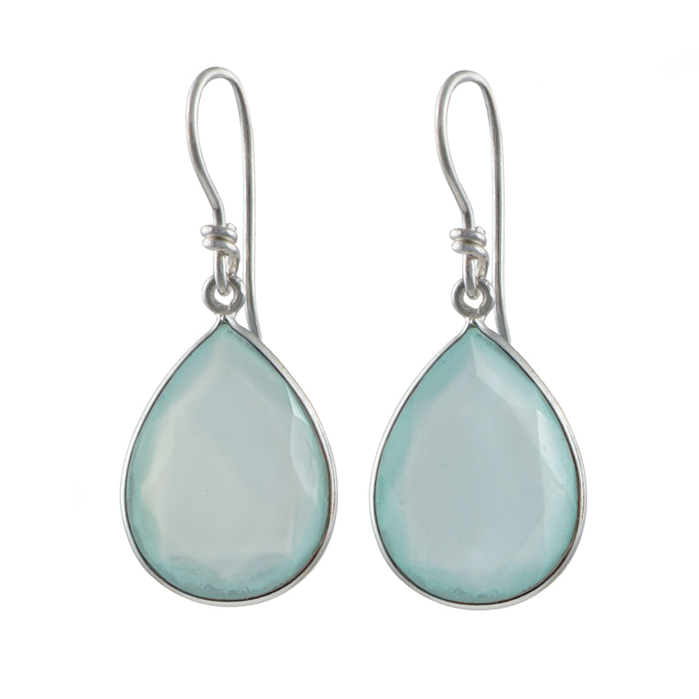 Semiprecious Stone Tear Drop Earrings