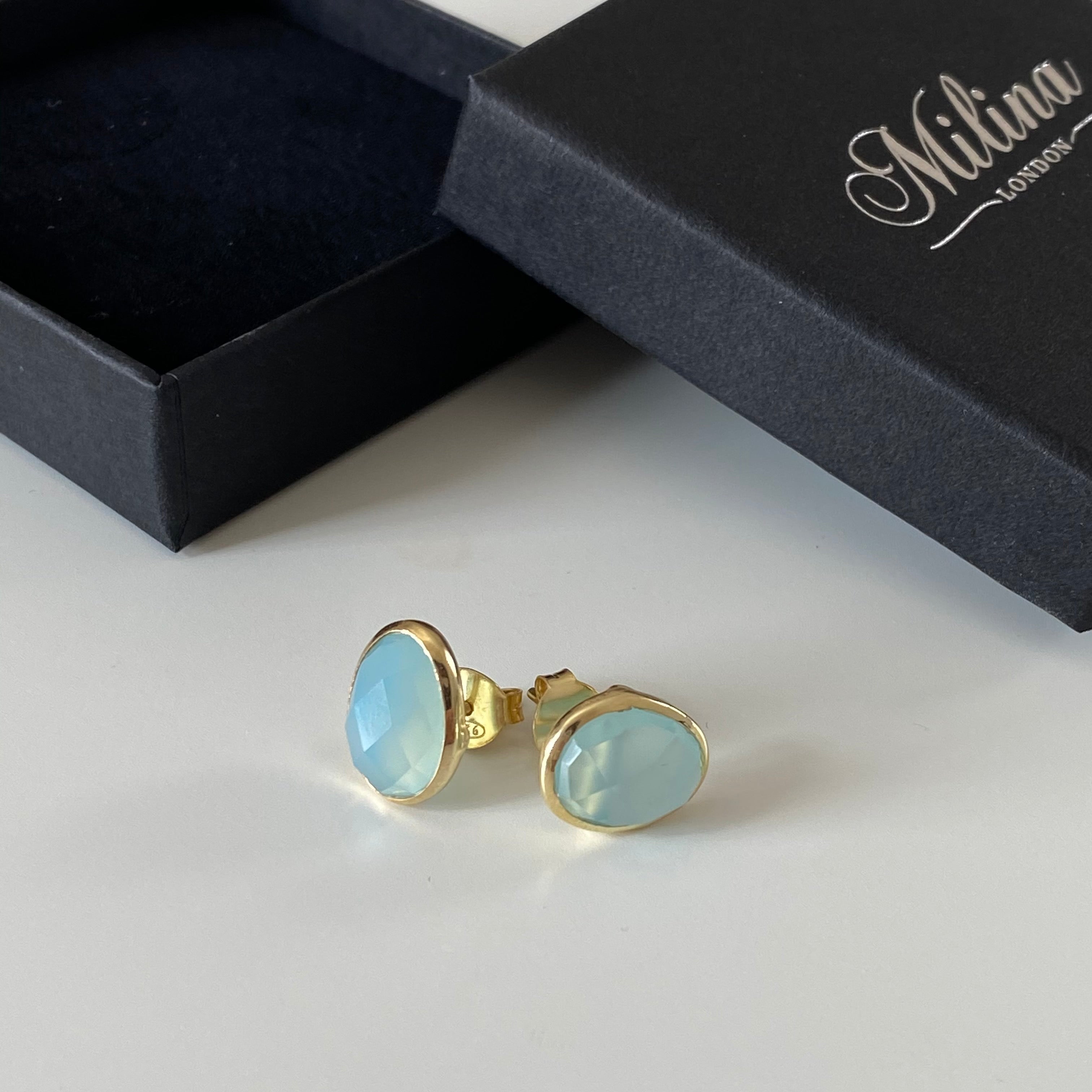 Semiprecious Stone Earrings - Studs