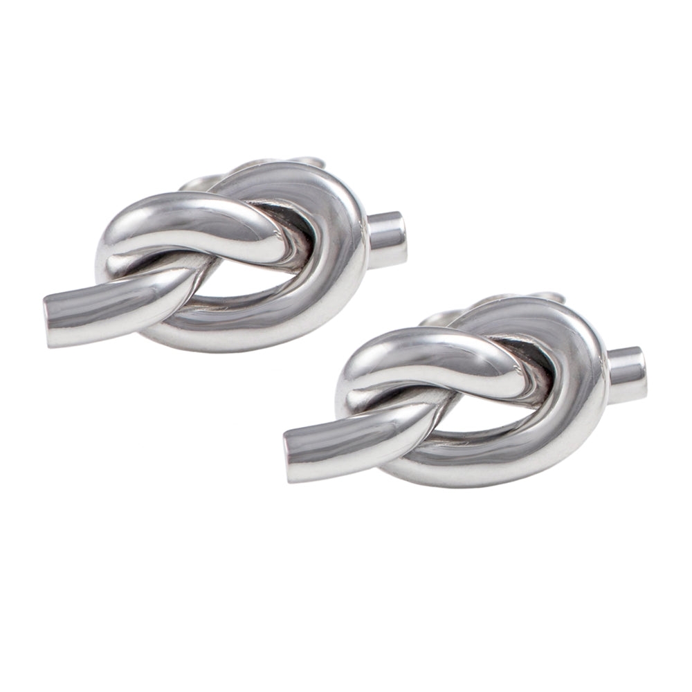 Silver Knot Studs