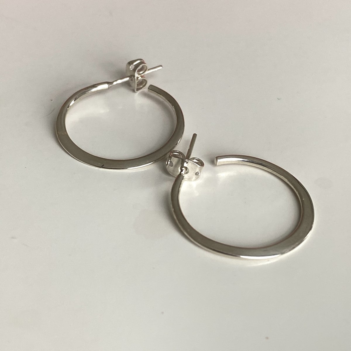 Fine Sterling Silver Hoop Earrings