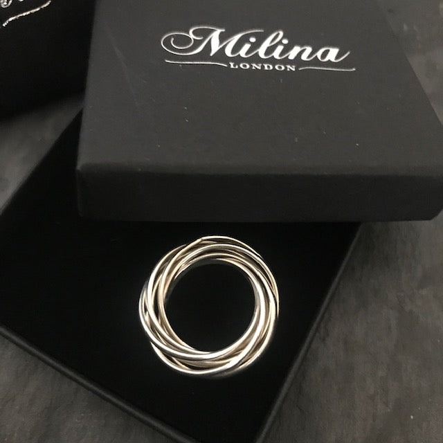 Tiffany silver deals russian wedding ring