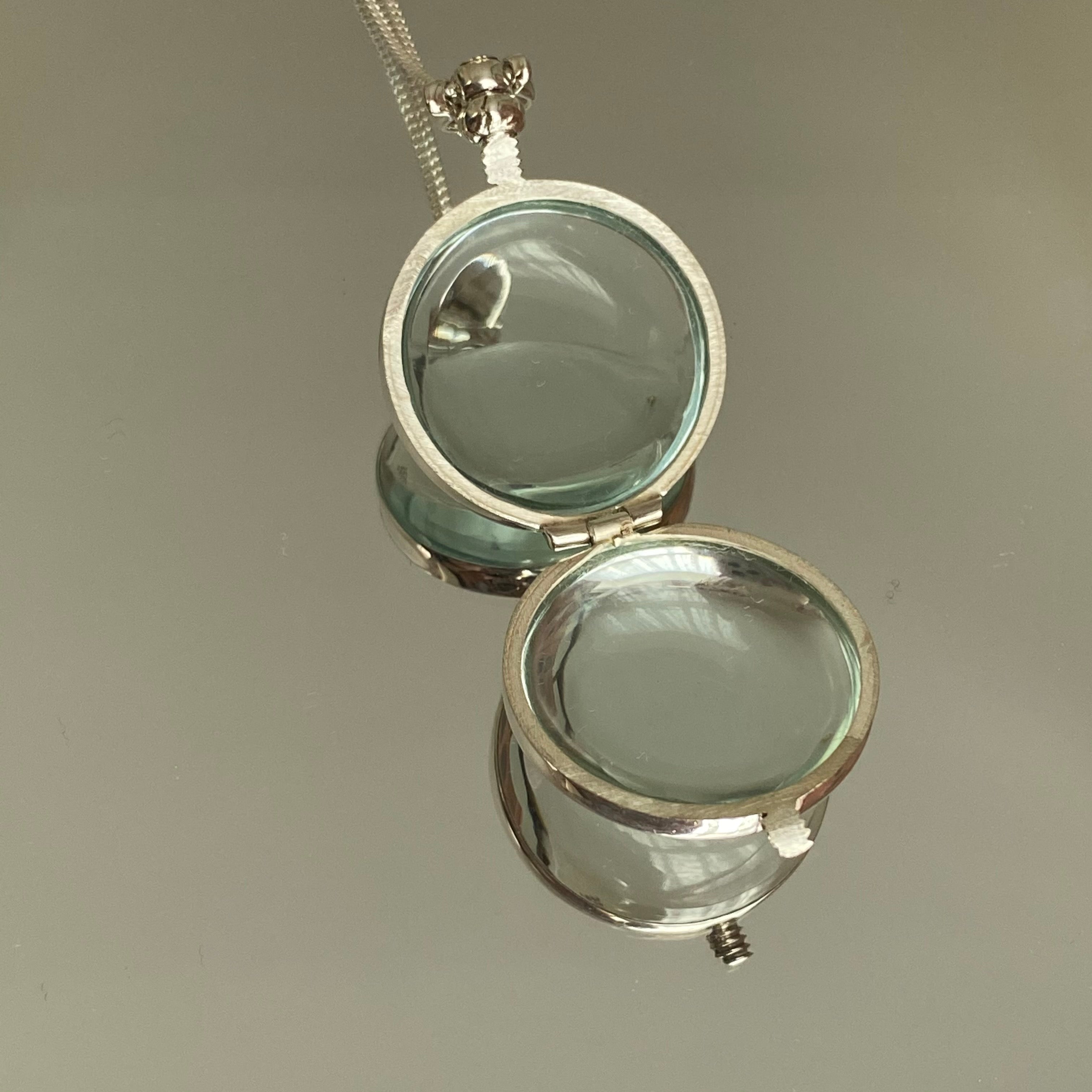 Round Silver Locket - Small