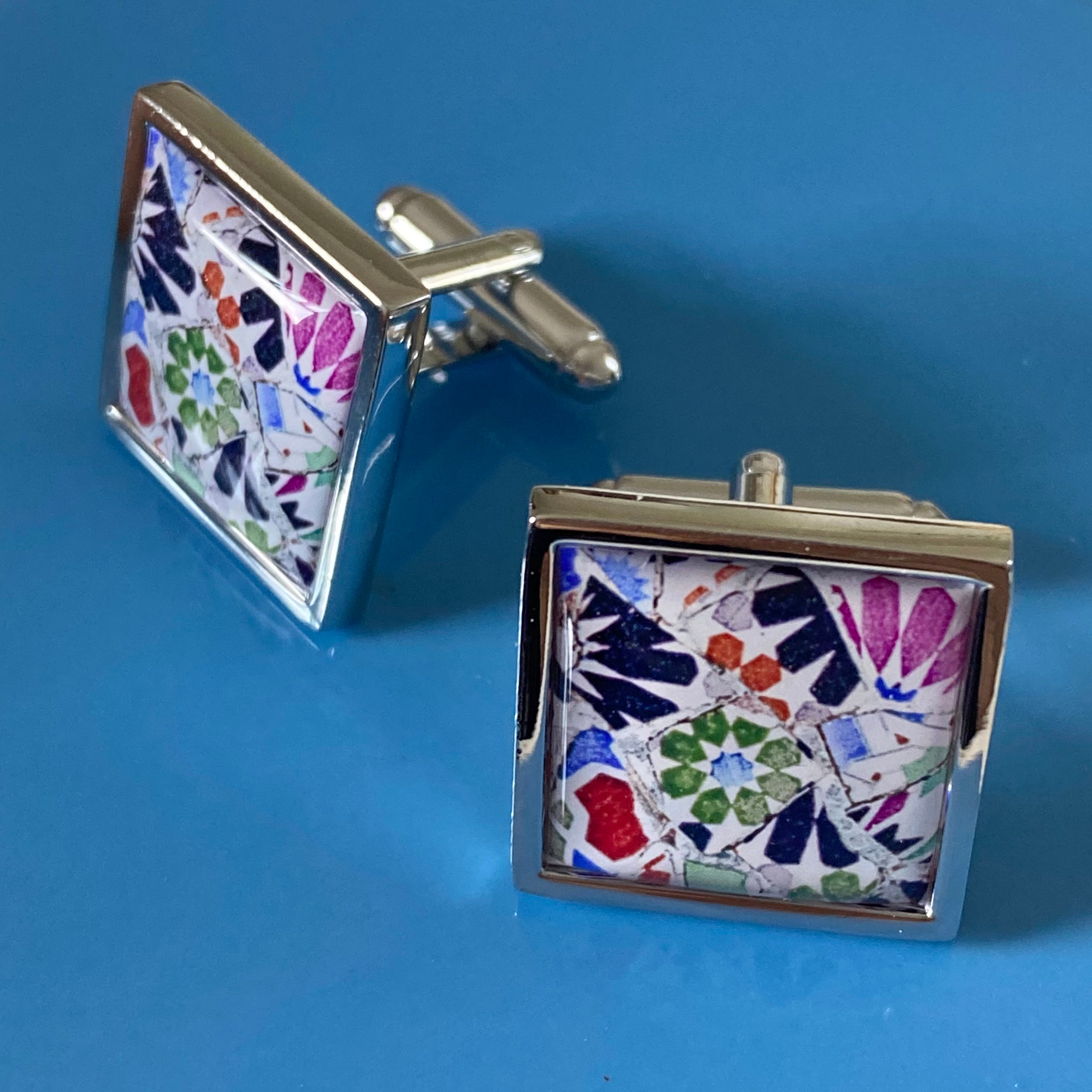 Cufflinks - Gaudi Mosaic