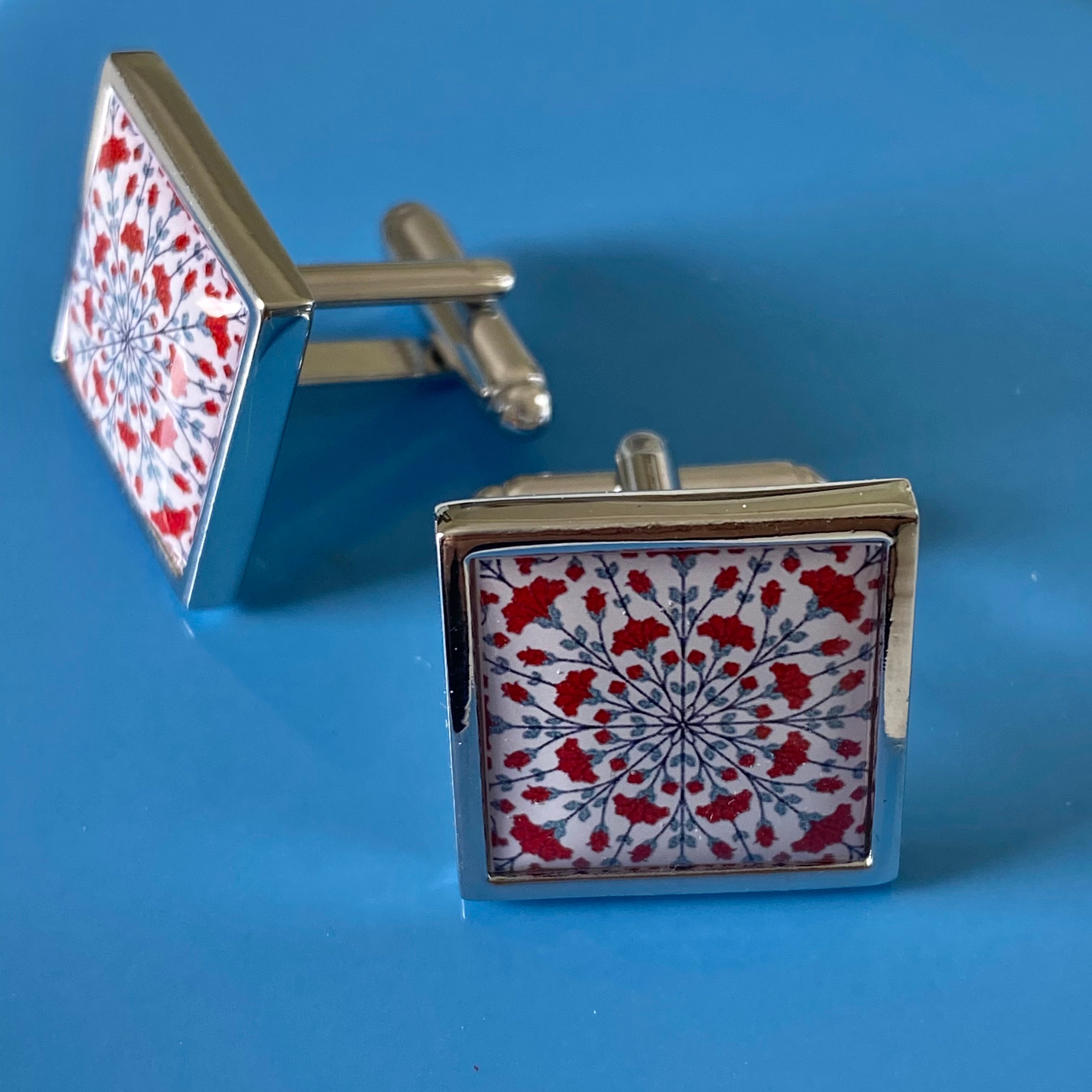 Cufflinks - Iznik Red Tile