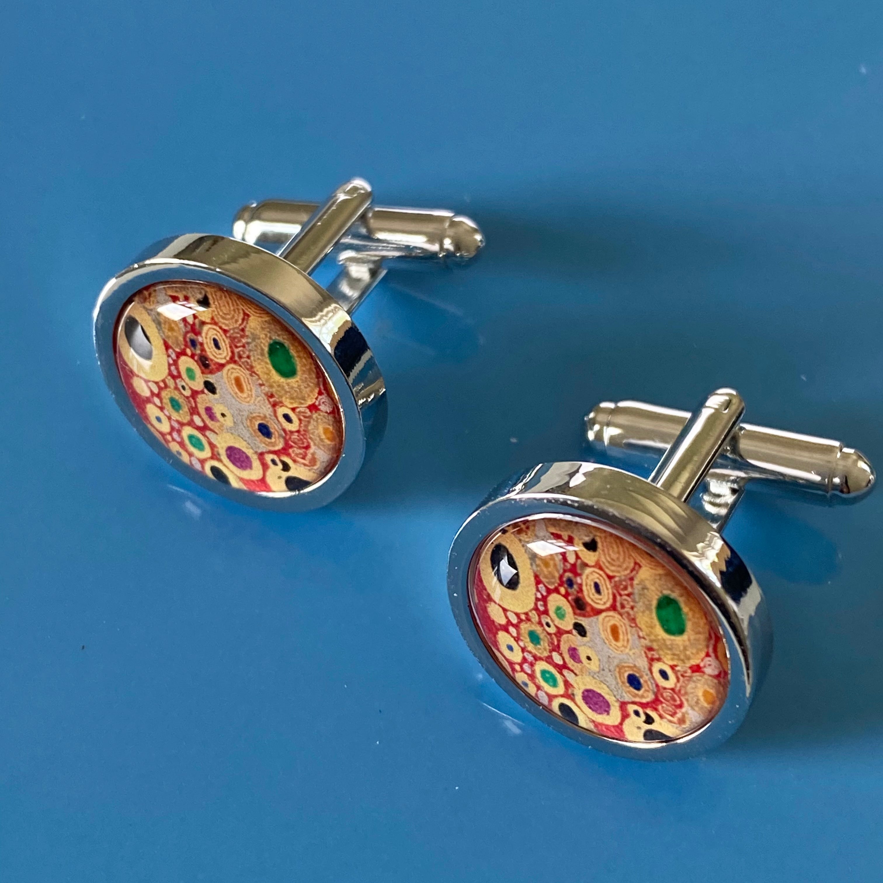 Cufflinks - Klimt Red Tapestry