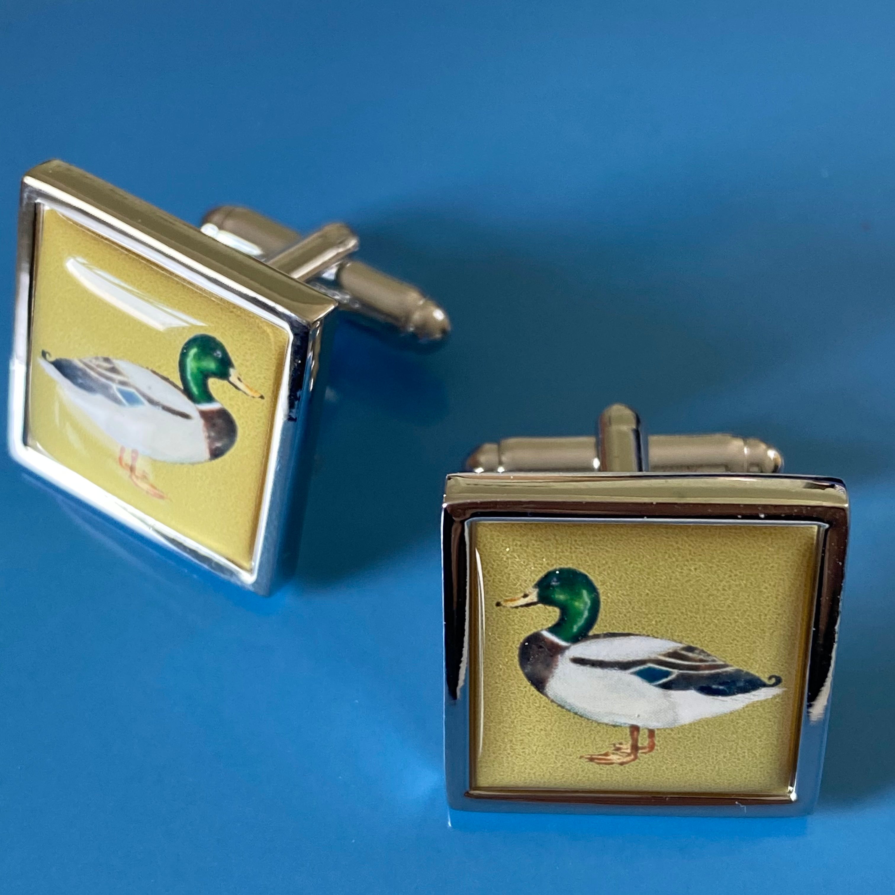 Cufflinks -  Mallard Duck