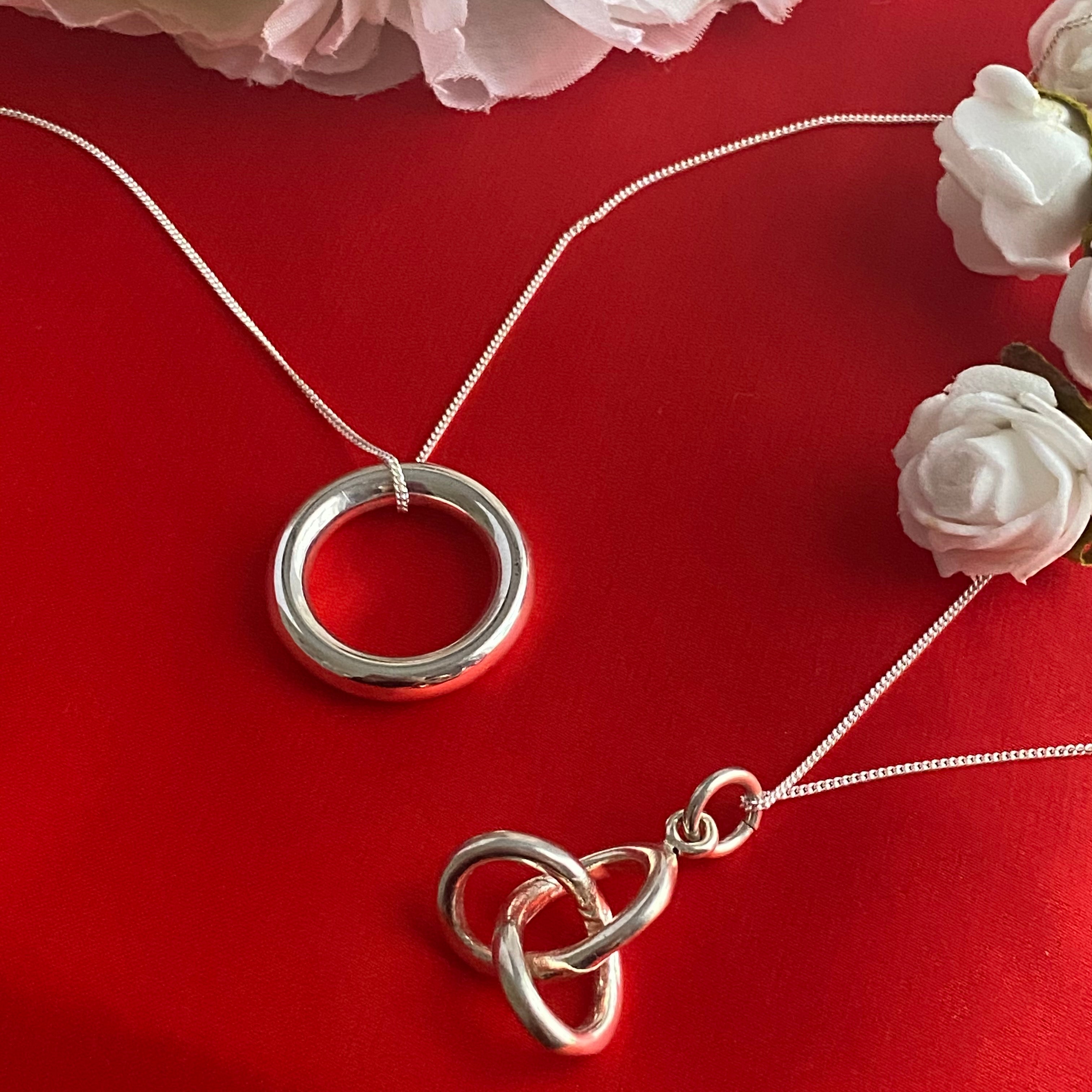 Sterling Silver Infinity Pendant Necklace