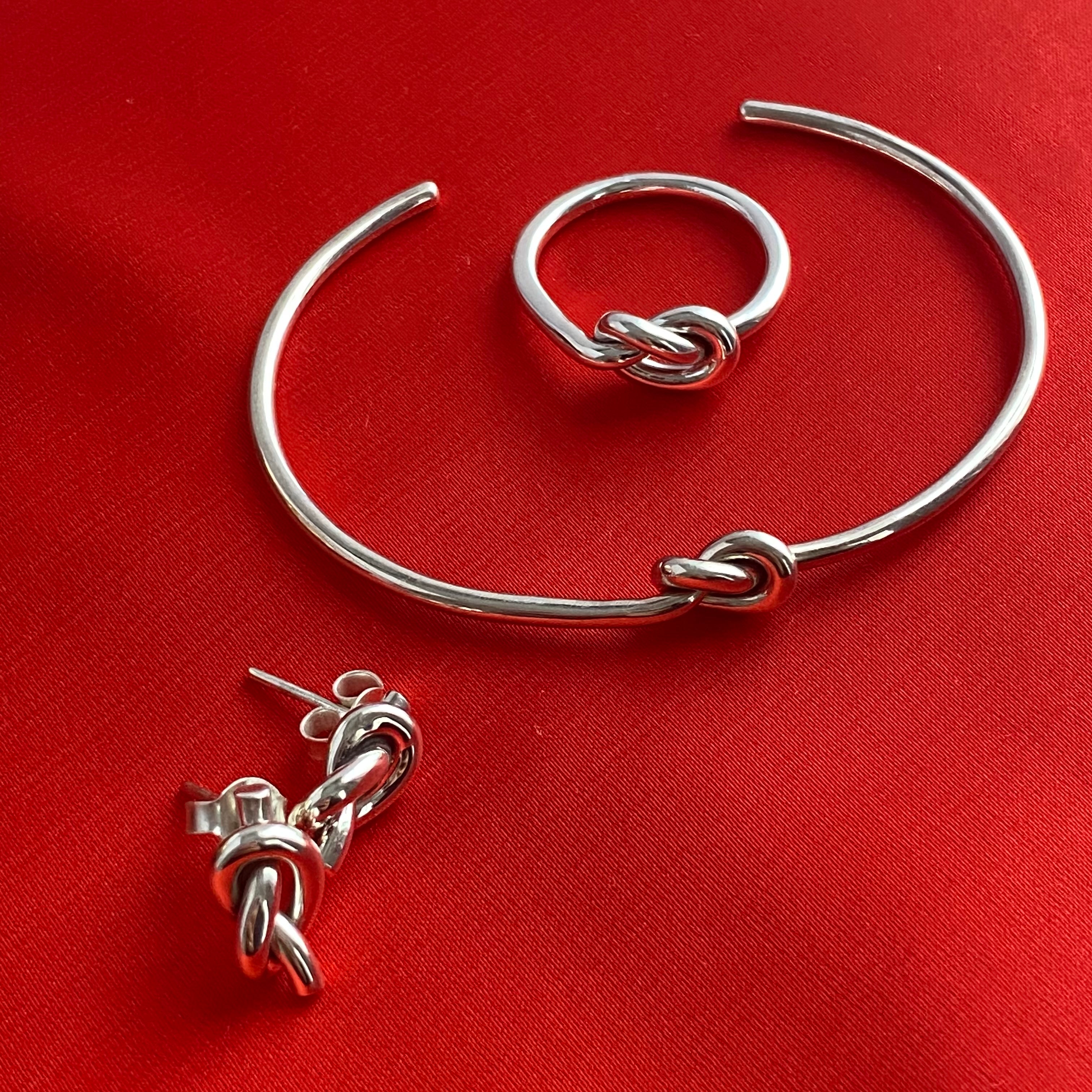 Sterling Silver Knot Cuff Bracelet