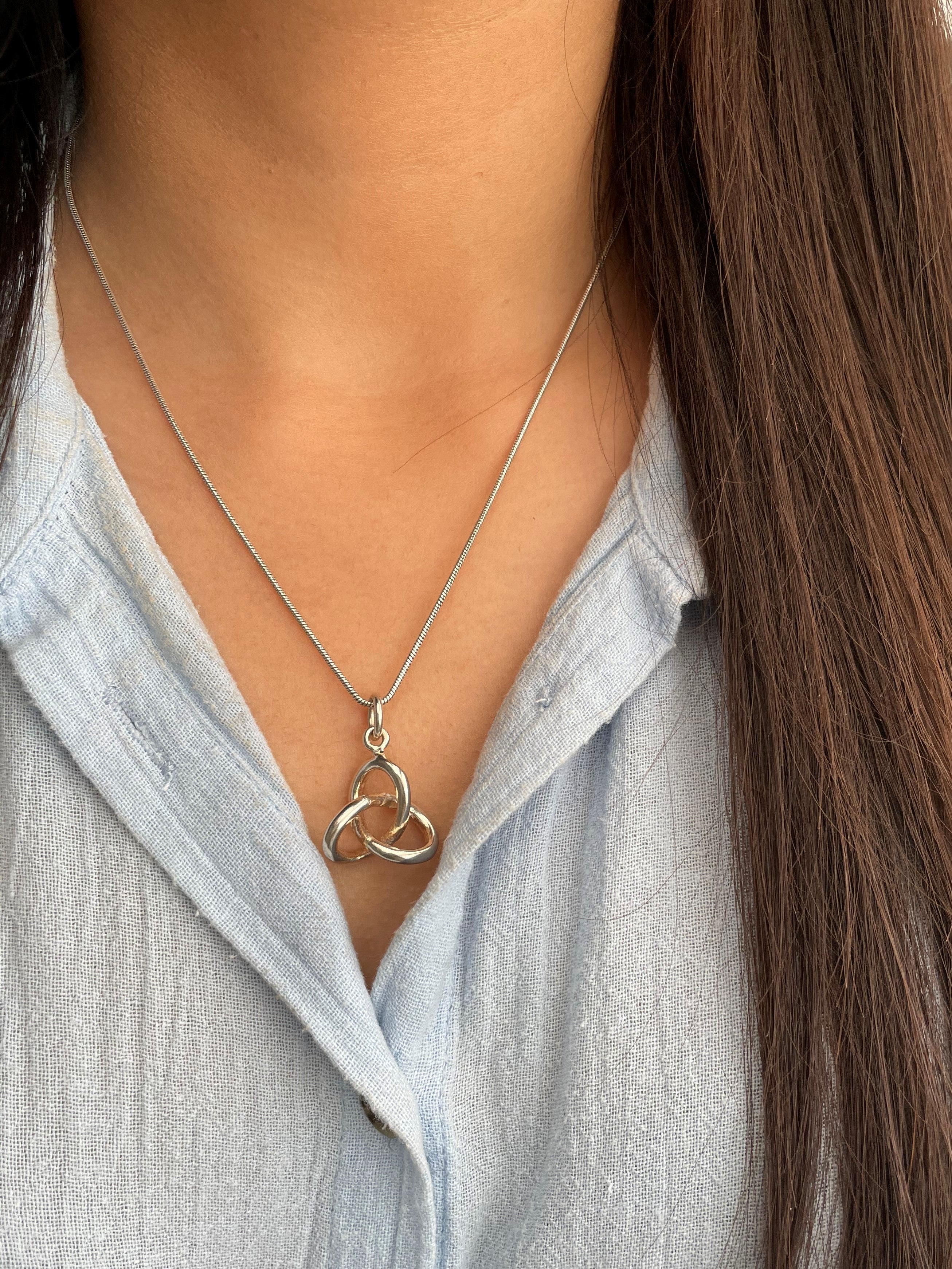 Sterling Silver Infinity Pendant Necklace