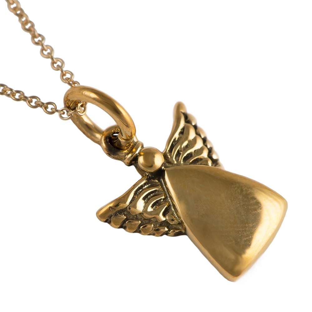 Gold Plated Silver Pendant - Angel