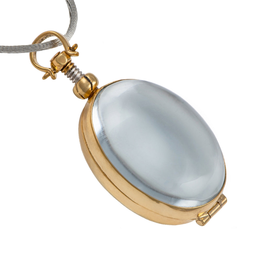 Oval Gold Plated Silver Locket - Medium