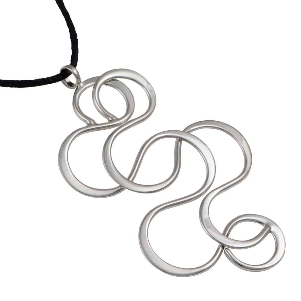 Silver Pendant - Labyrinth