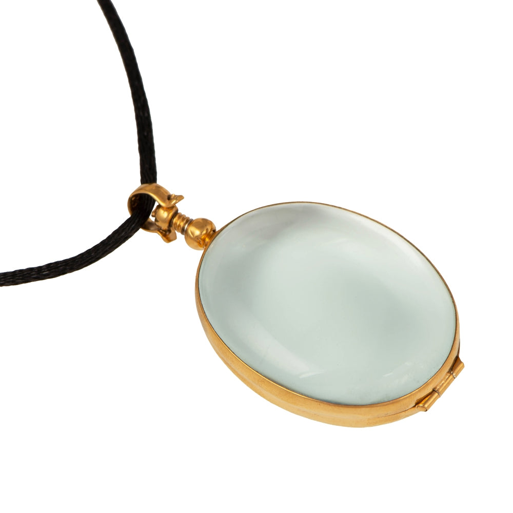 Oval Gold Plated Silver Locket - Large