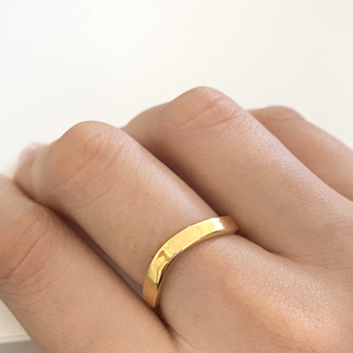 Gold Plated Sterling Silver Wave Ring