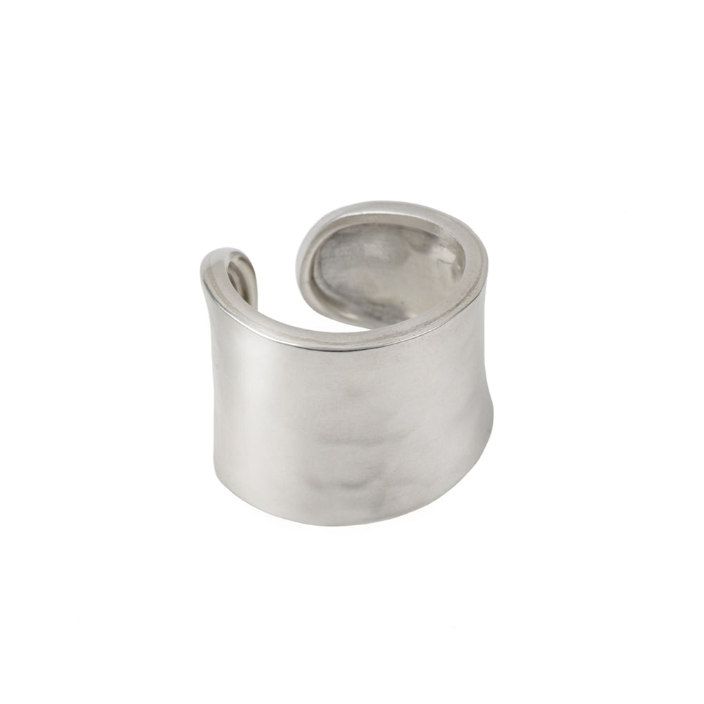 Chunky Hammered Sterling Silver Ring