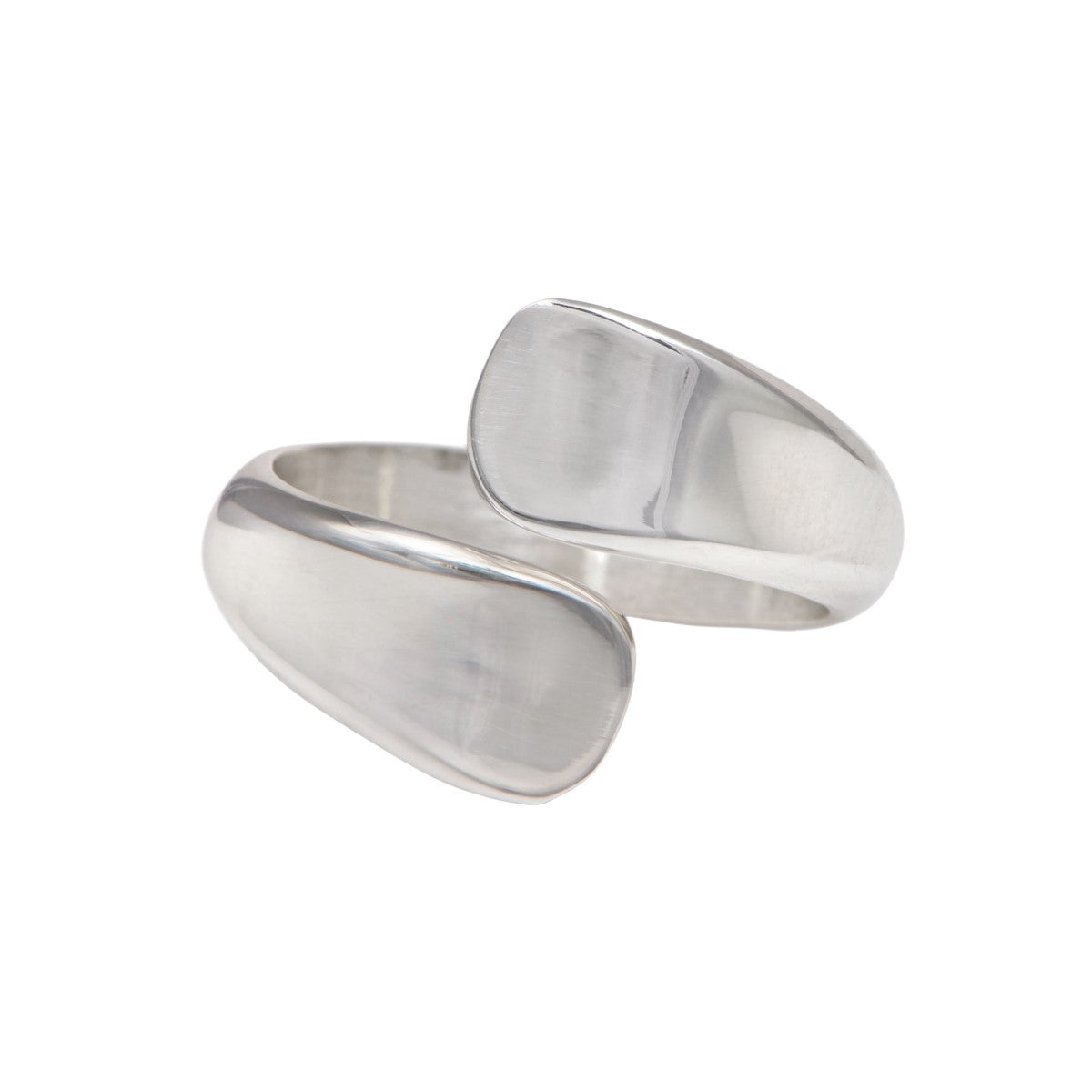 Sterling Silver Open Crossover Ring