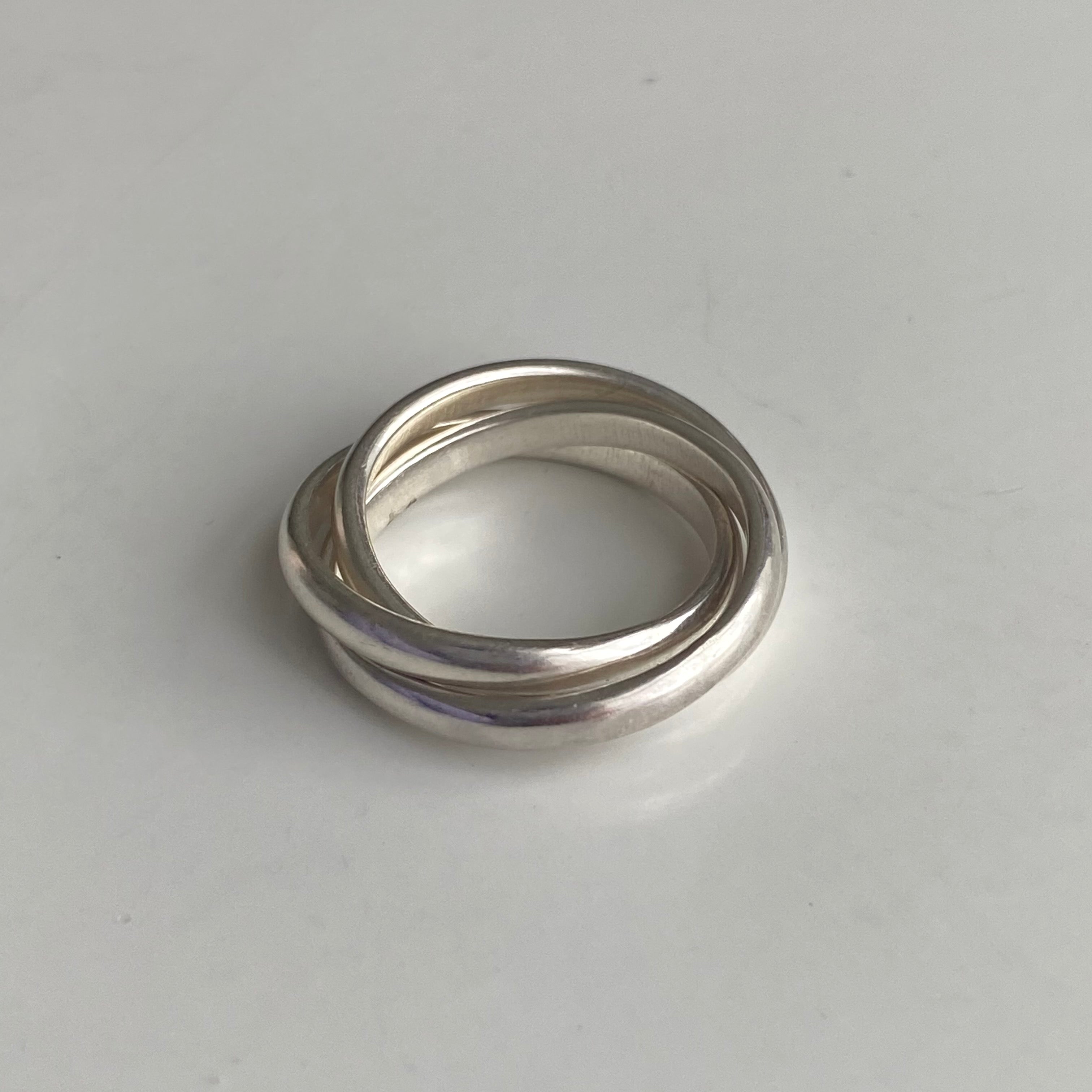 Intertwined Sterling Silver Ring - 3 Bands