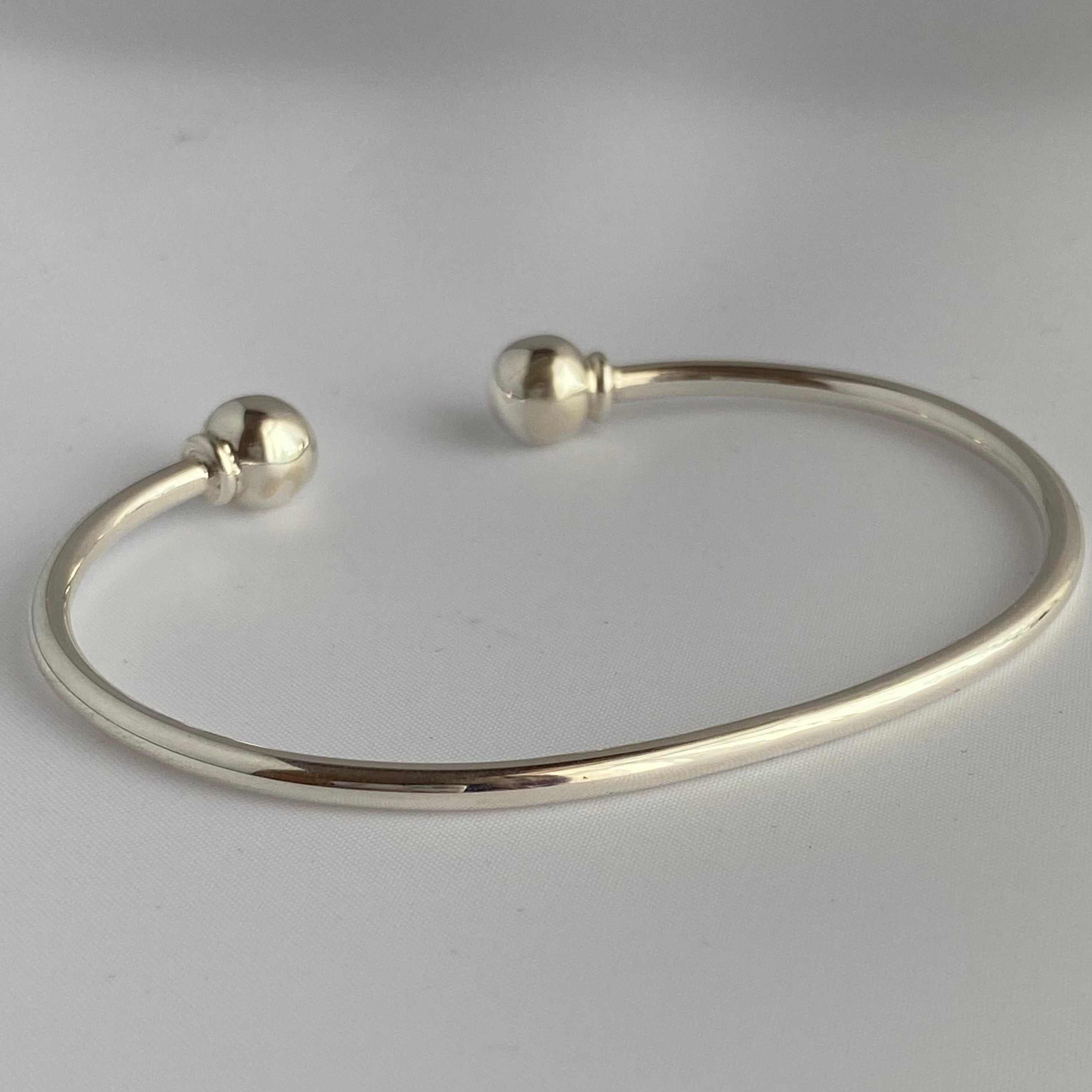 Sterling Silver Cuff with Spheres