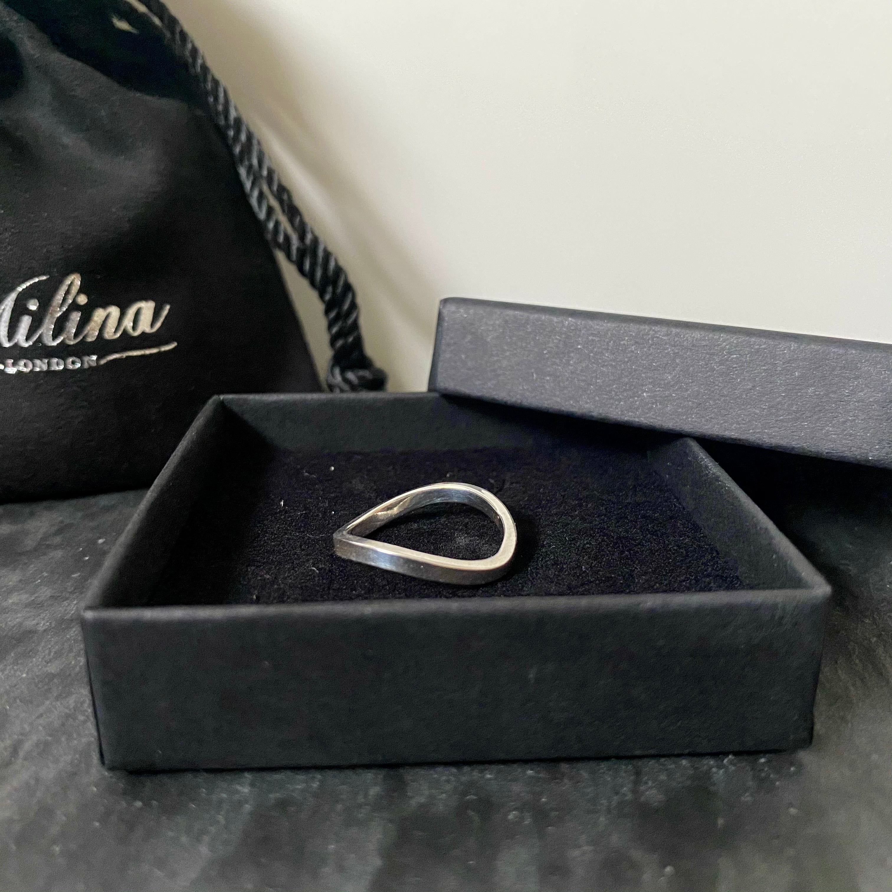Sterling silver deals wave ring