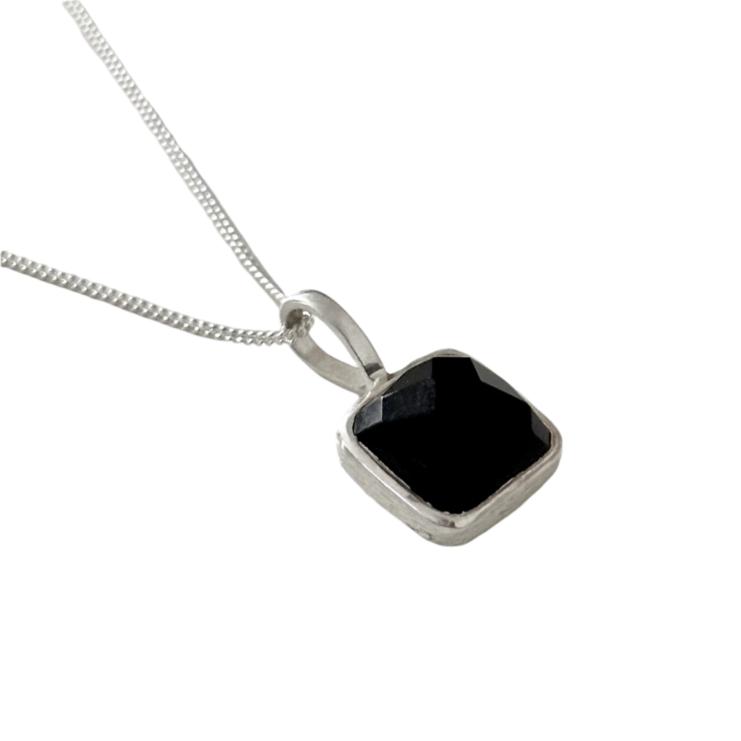 Black onyx sterling silver necklace 2025