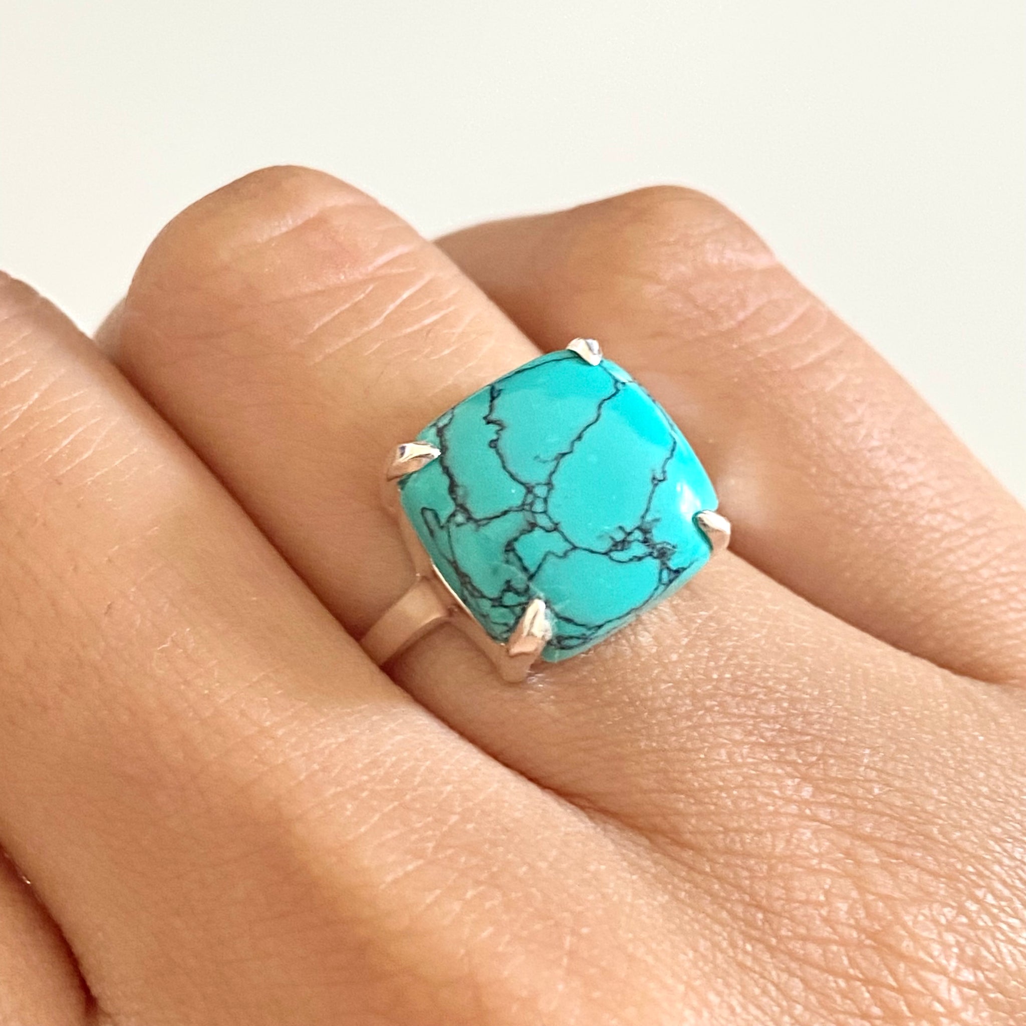 Sterling and on sale turquoise ring