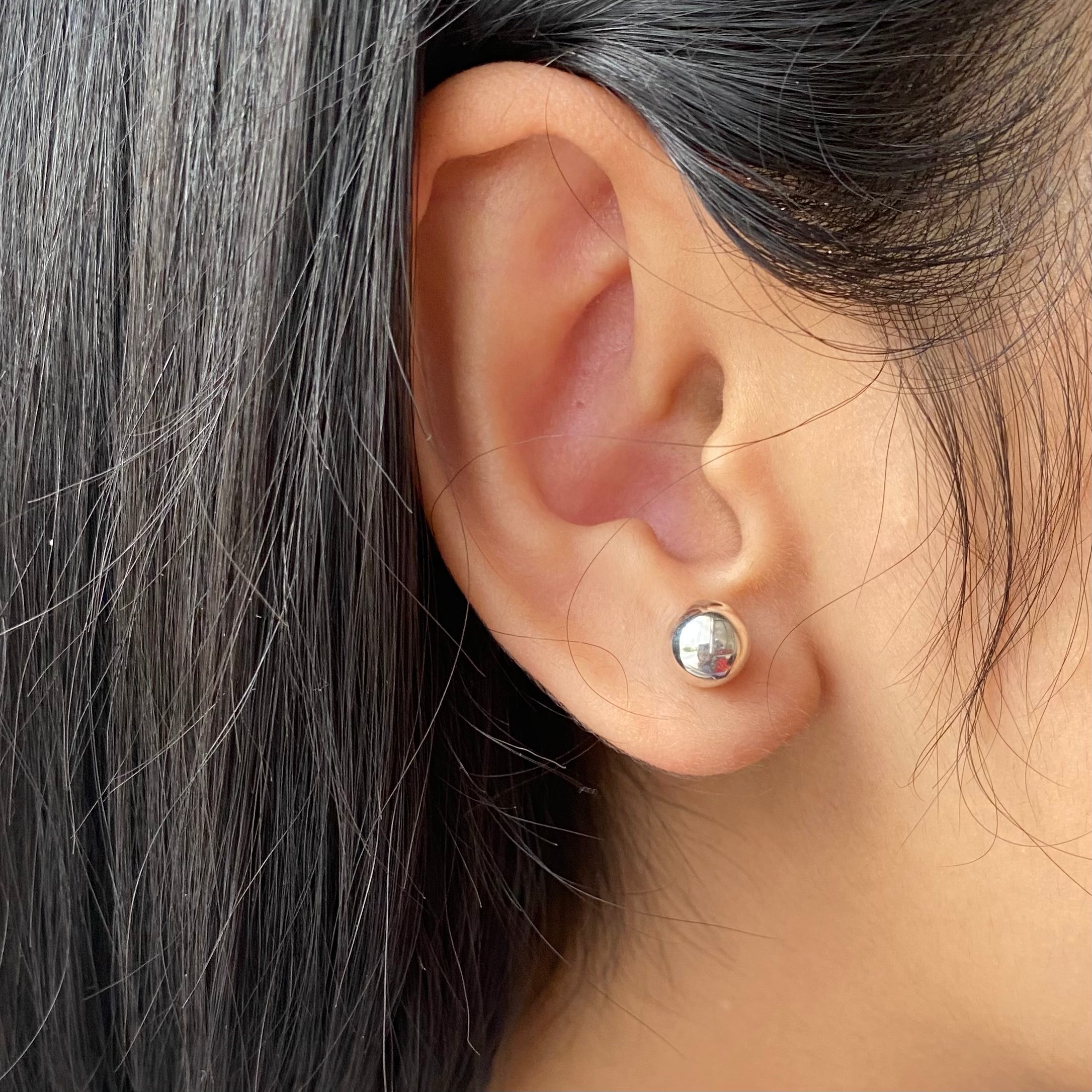 Silver Ball Studs