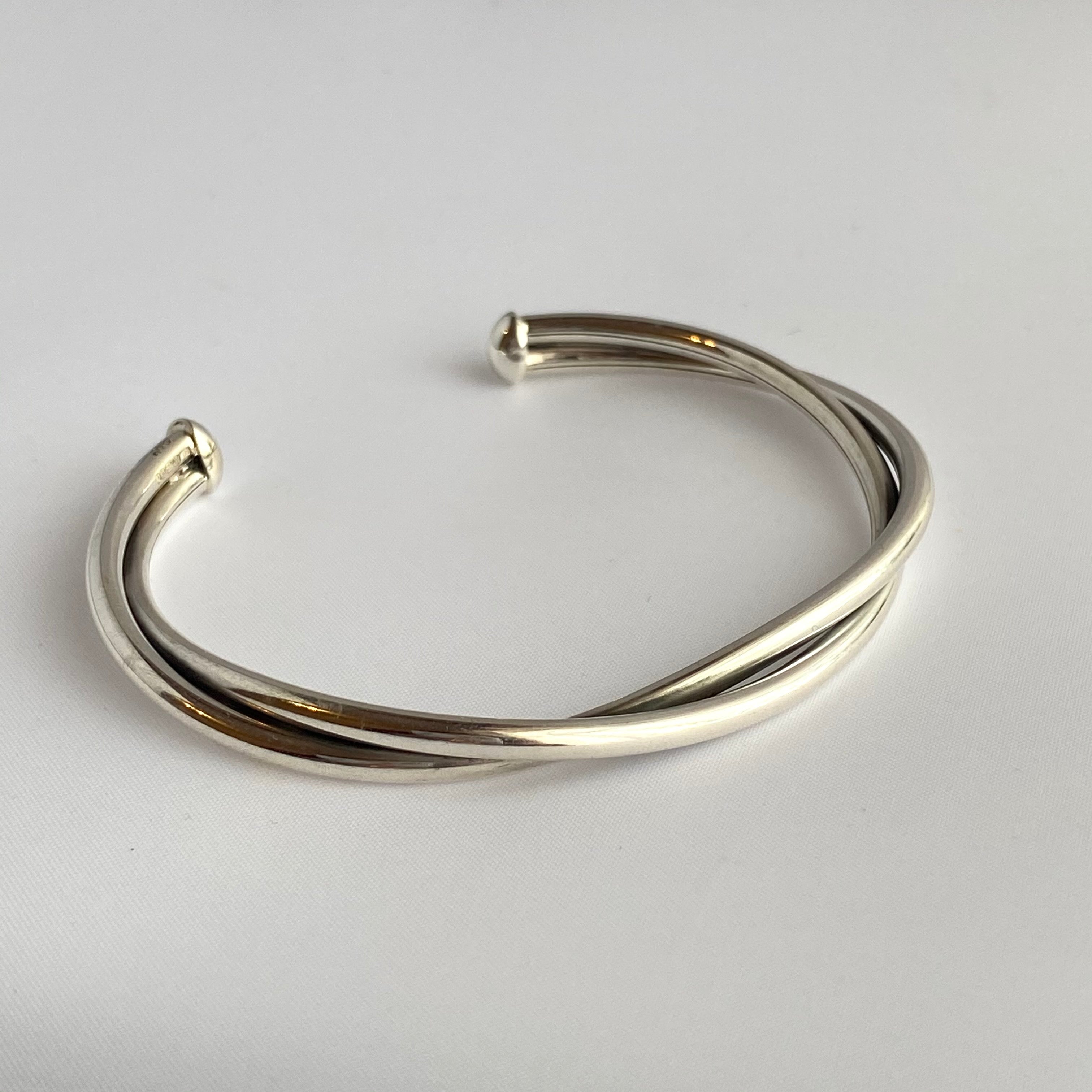 Sterling Silver Intertwined Cuff